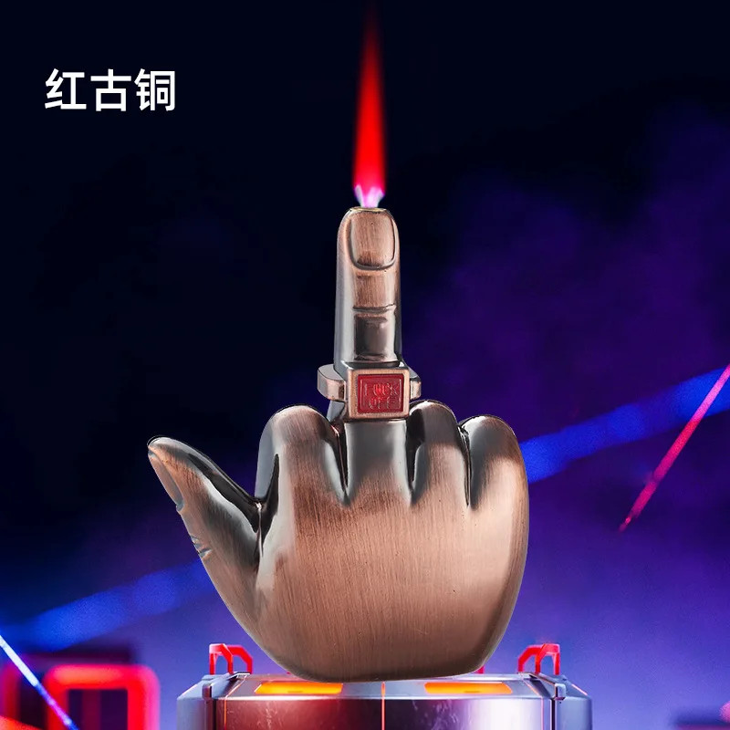 With Fuk You Voice Windproof Jet Flame Lighter
