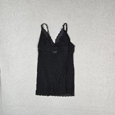 Victoria's Secret Women Sleepwear L Black Chemise Floral Lace Sexy Little Things