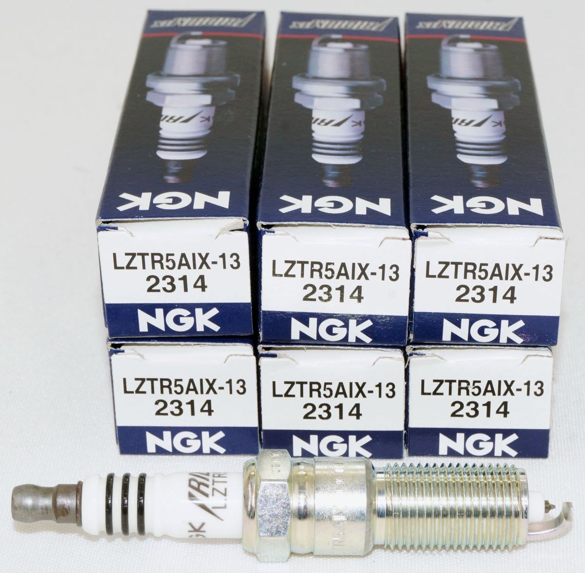 6 Pack Genuine NGK 2314 Iridium IX Spark Plugs LZTR5AIX13 for Mopar and VW
