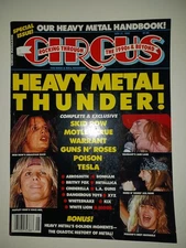 Circus May 31, 1990 Skid Row, Warrant, Motley Crue, Guns N' Roses, Tesla, Poison