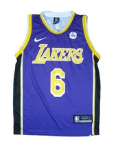 Nike LA Lakers Basketball Shirt LeBron James Größe Small Swingman NBA Vintage sehr guter Zustand