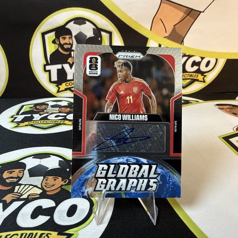 2026 panini Prizm World Cup Nico Williams 5 card Lot- Auto and Numbered Cards