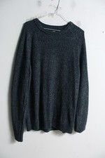Next Mens Fisherman Knit Jumper - Blue - Size L Large  j24 