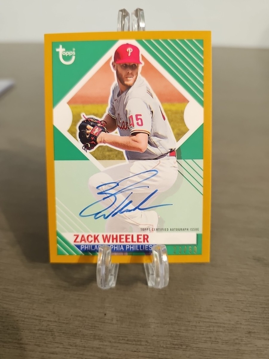 2021 Topps Brooklyn Collection Zack Wheeler Auto Gold /50 BKA-ZW 