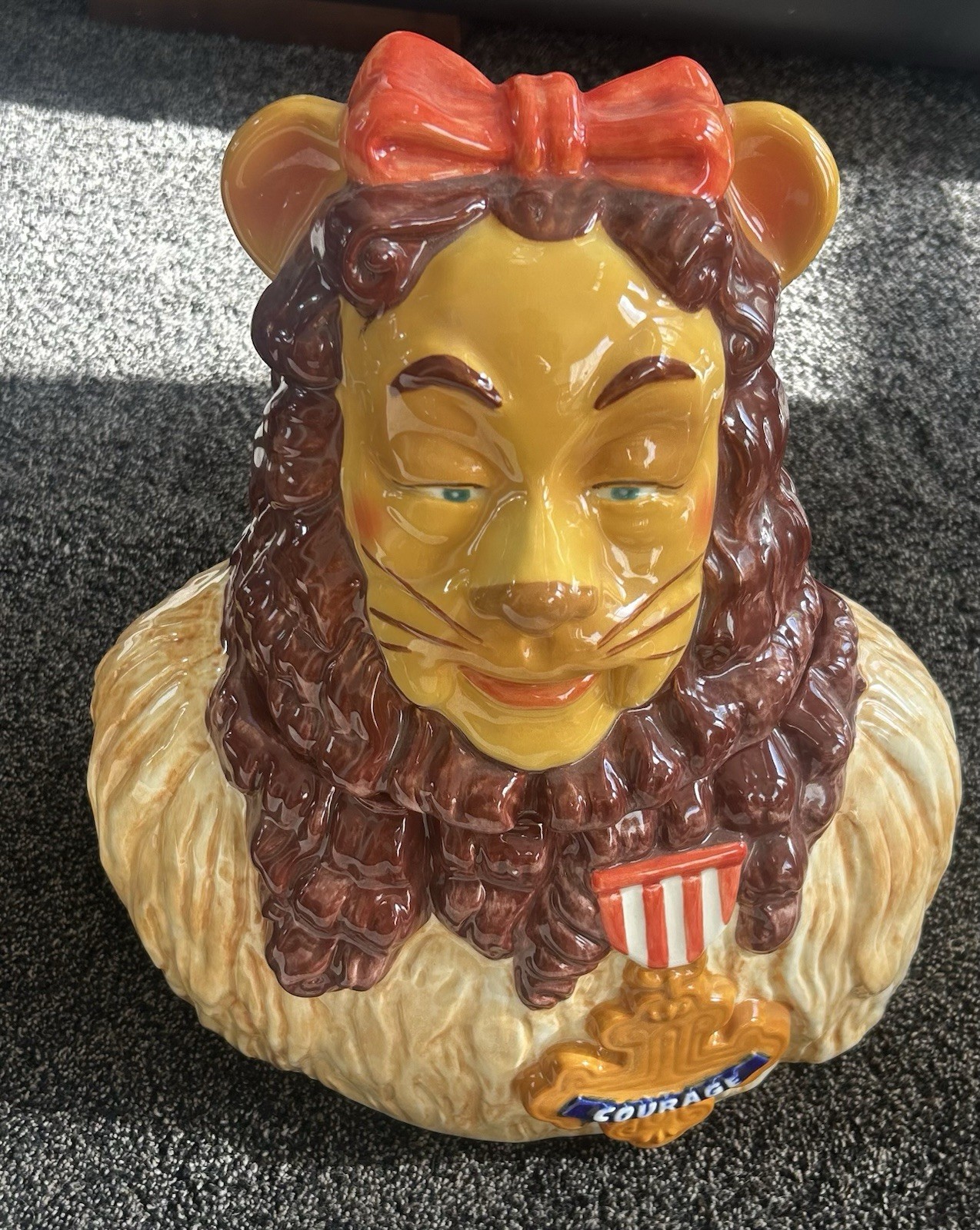 Treasure Craft Star Jars Wizard Of Oz Cookie Jar Cowardly Lion #/ 1930 Mint