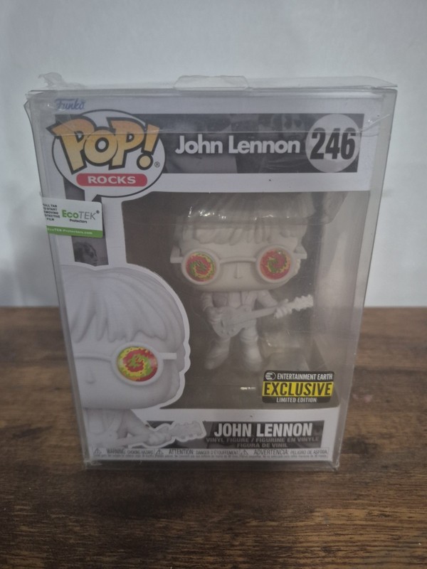 John Lennon Funko Pop #246 EE Exclusive in Pop Protector