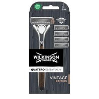 (Tg. Set Da 6 Pezzi) Wilkinson Sword - Rasoio Quattro Vintage Edition - Confezio