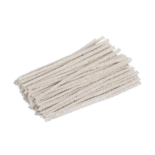 Confezione da 100 Pulitori per Tubi a Cono 6 Pulitori per Tubi Bulk, Cotone e Filo Pulitore per Tubi
