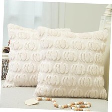 Fall Pillow Covers 18 x 18 Inch Set of 2, Fall 18" x 18" Pack of 2 Beige