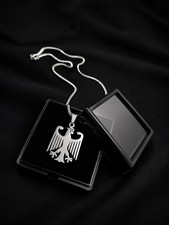 Deutscher Adler mit Schöner Kette (Edelstahl...