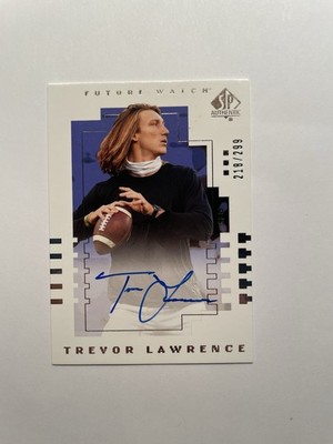 2021 UPPER DECK SP - TREVOR LAWRENCE #TL -- FUTURE WATCH AUTO /299 (ROOKIE)