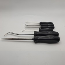  Snap-on Tools 6pc Vintage Black Hard Handle Regular Full Pick Hook Lot