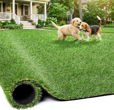 Artificial Grass Rug Indoor Outdoor, 5 X 6FT Faux Grass Turf with Drainage Holes