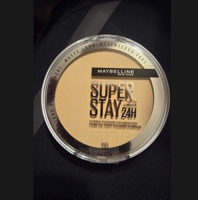 Maybelline New York Super Stay 24H Matte Full Coverage Powder Foundation 118