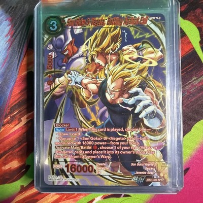 DBS BT31-010 SPR Son Goku & Vegeta, Battling Against Evil Dragon Ball Special R