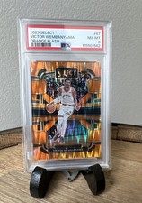 2023-24 Panini Select - Concourse Victor Wembanyama #87 Orange Flash Prizm (RC)