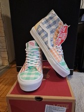 Vans Sk8-Hi Tapered (Gingham Block) Pastel/Tr...