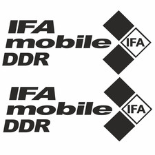 2 Aufkleber IFA mobile DDR  22 x 9cm IFA Aufkleber DDR Trabi Ossi Anhänger GDR 