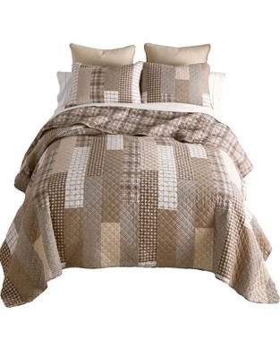 Donna Sharp Twin Bedding Set - 2 Piece - Highland Plaid Quilt Set  Twin