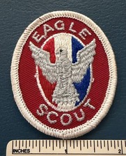 Vintage 1980s EAGLE SCOUT Boy Scouts of America Rank Award PATCH BSA Scouting