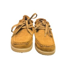 Gap Kids Brown Boots Faux Suede Shoes Sz 2