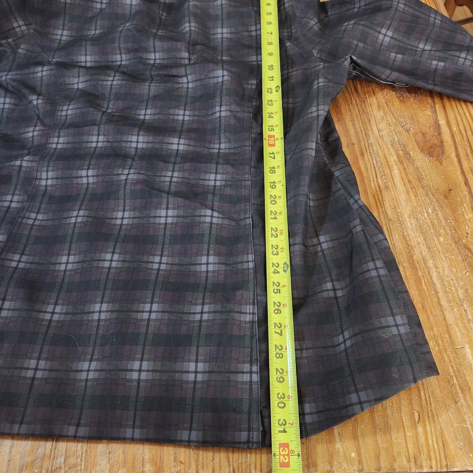 Kerrits Burgundy Plaid Equestrian All Weather Hooded Full Zip Jacket XL Riding - Image 3 of 4