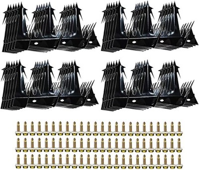 24Pack Metal Anti Climb Spikes 220Inch for Fences and Walls Heavy Duty Metal Fen