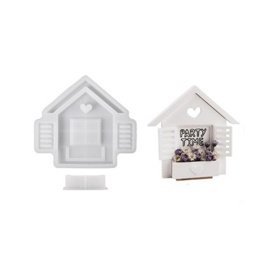 Creative Heart House Balcony Silicone Mold for Resin Jewelry Crafting Projects