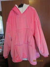 The Original Comfy Oversized Wearable Blanket OS Lined Cloudsherpa Bright Pink