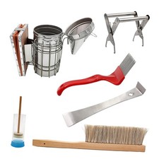 6x Bienenstock-Räuchersets, Bienenzuchtzubehör, Honigbienenbürste, robuste