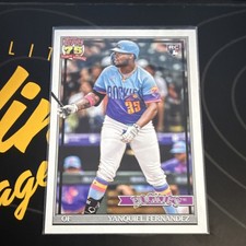 Topps 75 Years Baseball Yanquiel Fernandez Rookie Colorado Rockies T91-61