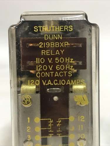 Struthers-Dunn 219BBX-P 12 Pin Relais 110VAC 10A 60Hz - Bild 2 von 4
