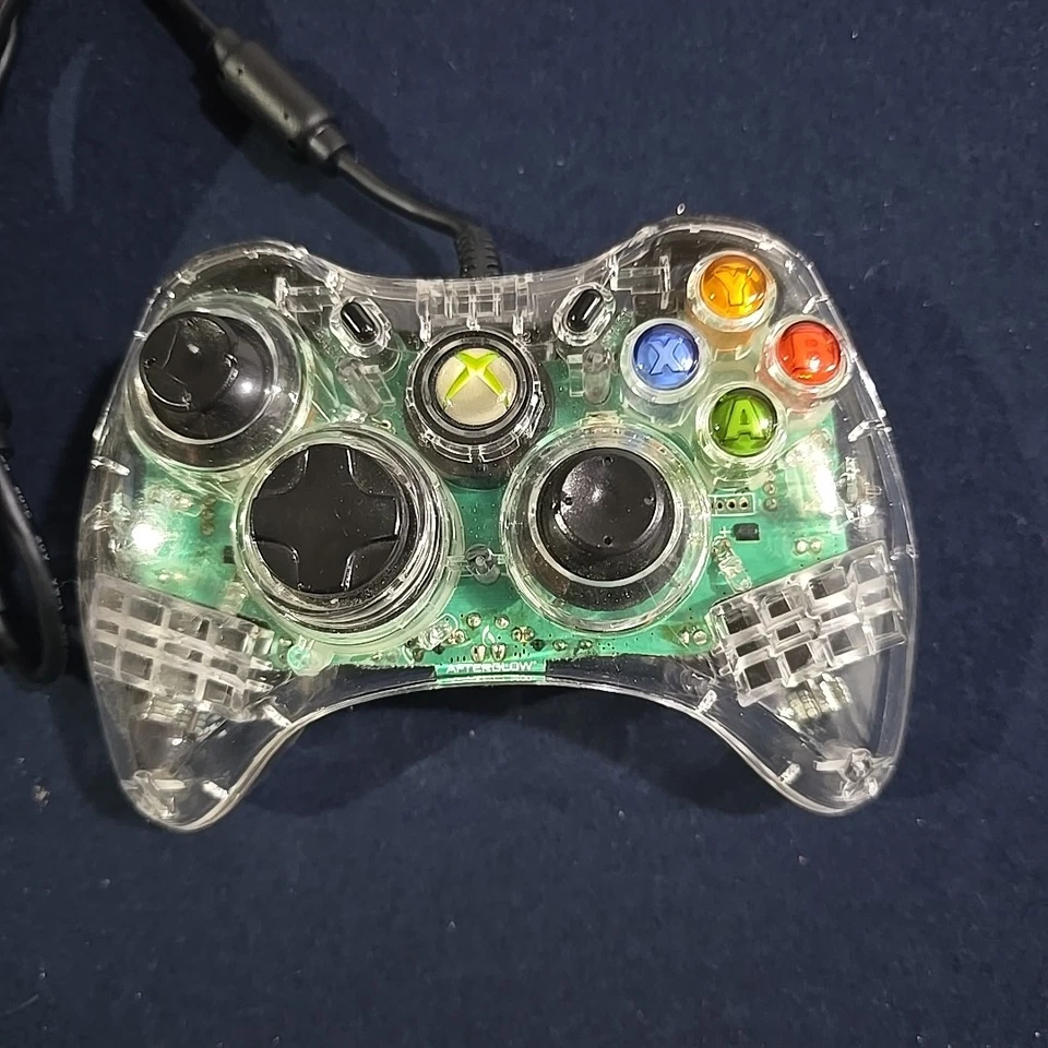 Afterglow Wired Xbox 360 Controller Pad LED Green -  TESTED Working. - Image 4 of 4