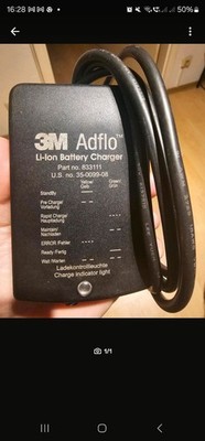 Charging fermentation for Speedglas welder mask