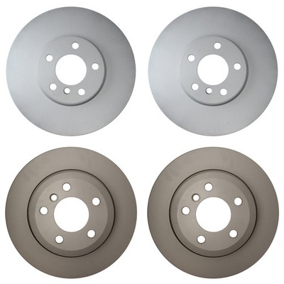 Hella Front 332mm and Rear 320mm Brake Rotors Kit For BMW E70 F15 X5 E71 F16 X6