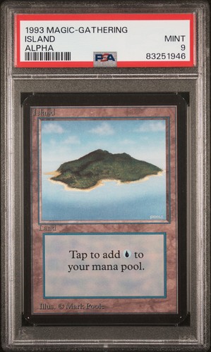 Island (Blue) - Alpha - MTG - MINT - PSA 9. Siehe MTG im Laden.