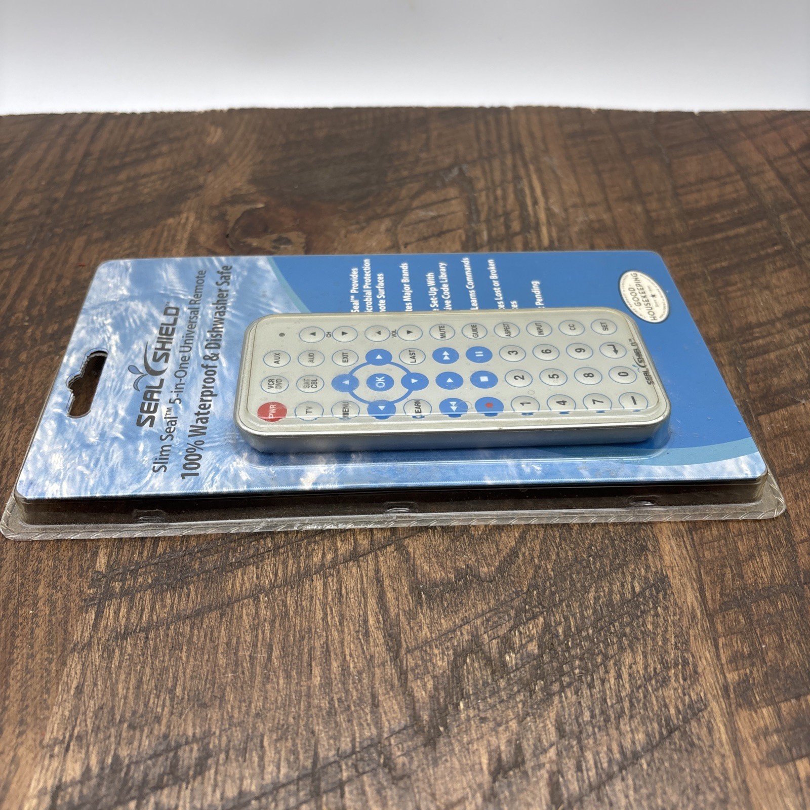 Slim Seal Waterproof 5-in-1 Universal Remote Control - Dishwasher Safe & Antimic