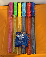 JOYIN 6-Pack Bubble Wands with Concentrated Bubble Solution, Ages 4-7