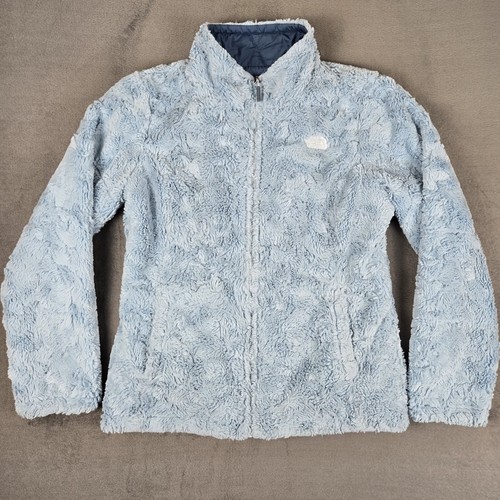 North Face Mossbud Swirl Reversible Raschel Jacket Women Medium Fleece Insulated - Picture 2 of 13
