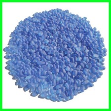 0.9LB Dark Blue Frosted Sea Glass Stones - Perfect for DIY Crafts Aquariums