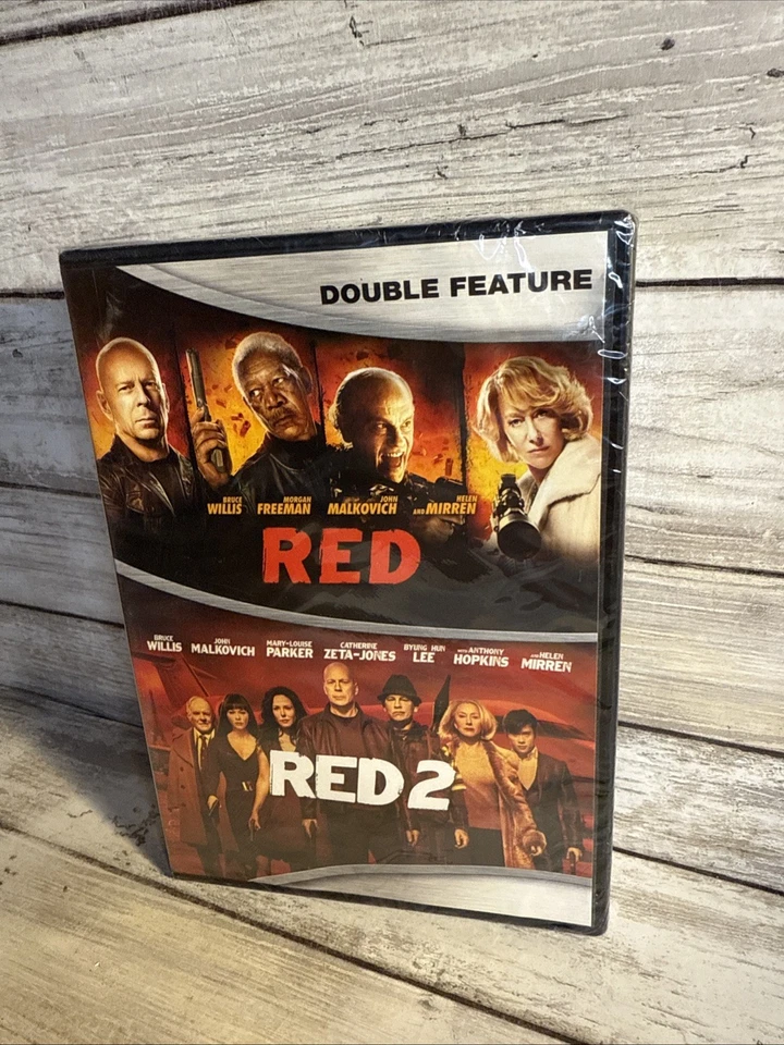 NEW! Red/Red 2 (DVD) Sealed Bruce Willis, Helen Mirren, John Malkovich Good Time - Image 2 of 4