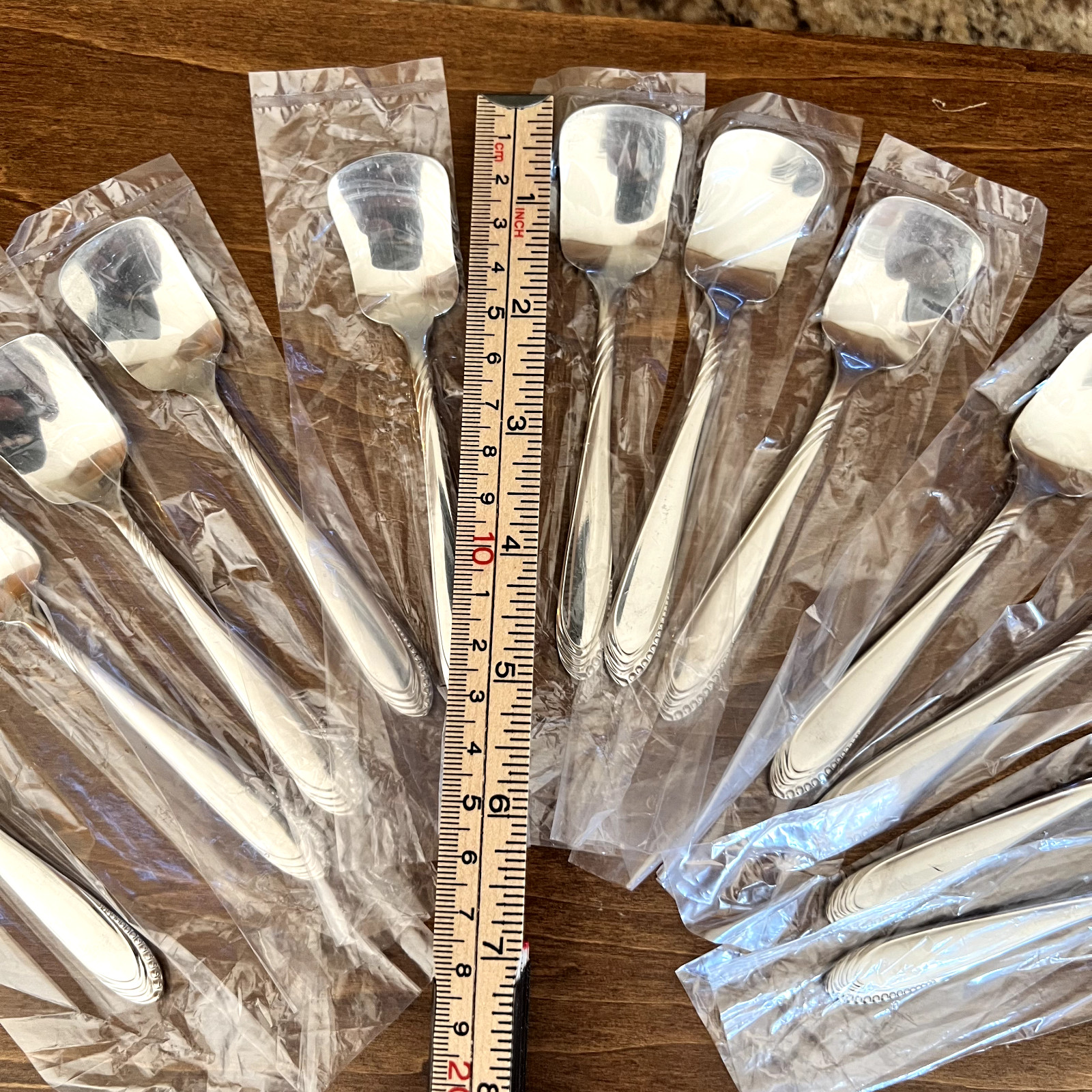 Nakazato Stainless Flatware Set 87 Pc Japan Dotted Swirl 6 Place Setting Serving