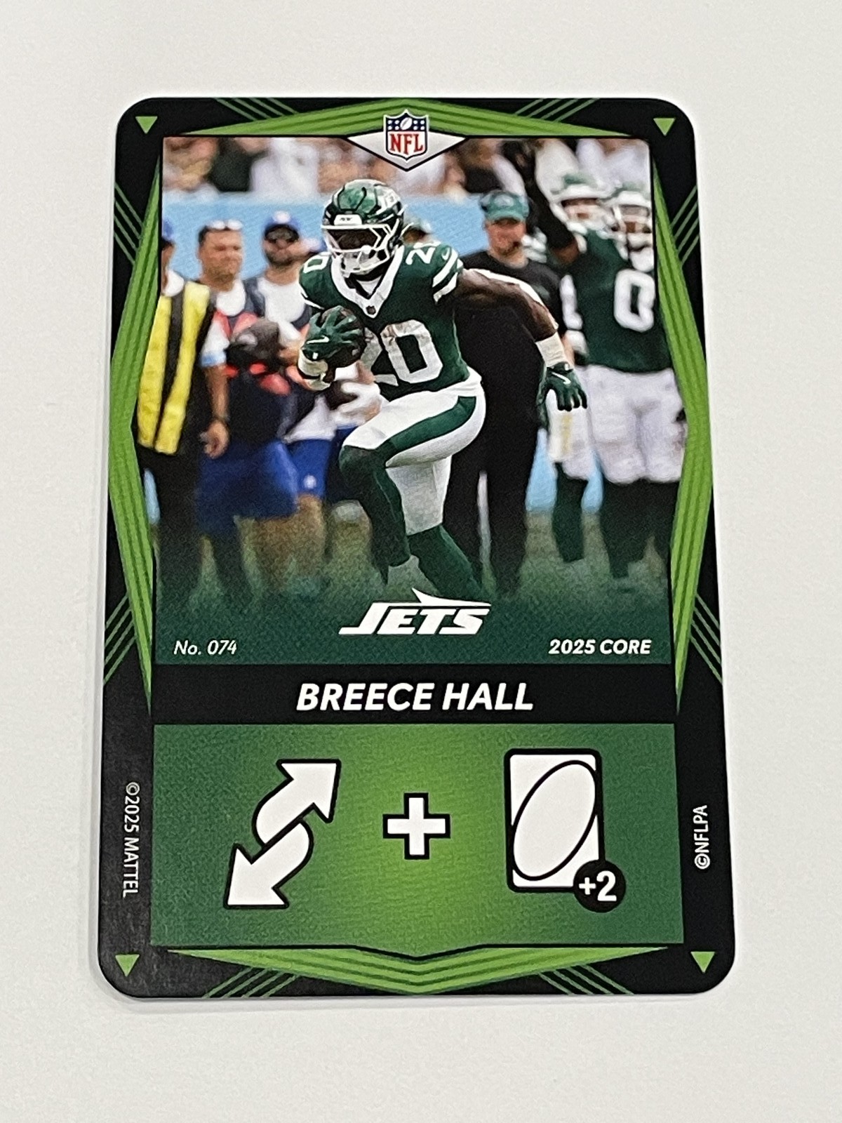 2025 UNO Elite Football Green #074 - Breece Hall - New York Jets