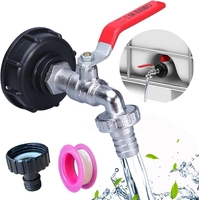 Bikasun IBC Auslaufhahn, 1000L Wassertank Wasserhahn Mit 3/4 Zoll Anschluss | Au