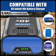 For Kobalt 40v MAX 6.0 Ah Extended Run Li-Ion Battery KB440-03 KB540-06 6000mAh