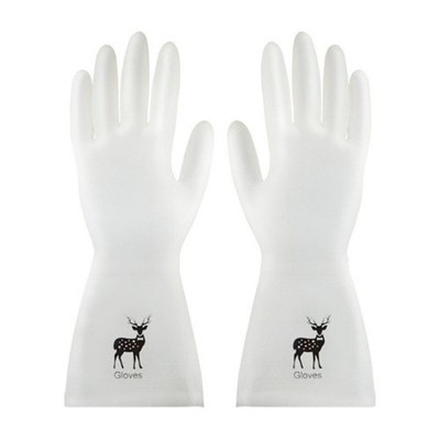Wasserdichte PVC Küchen Geschirrspülhandschuhe, rutschfest, Größe S, 13 x 30 cm