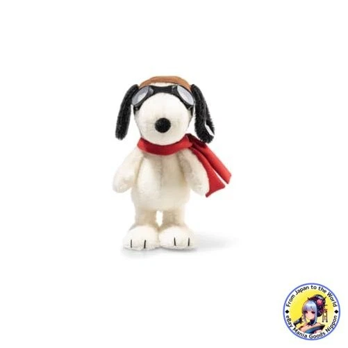Steiff Peluche Snoopy, Peluche Adorable, para niños y niñas, bebés a Partir de 0 Meses, Friends, Peluche 30 cm, Blanco, 024702