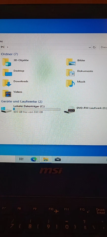 Msi MS-16GF GE60 - Core i7 - 16GB RAM 1TB HDD Windows 10 Gaming Notebook Laptop - Bild 4 von 4