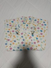 Vintage 1997 Tweety Flower Pattern Denim Shortalls Size Youth M Looney Tunes WB