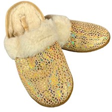 Sorel Girls Slippers Nakiska II Faux Fur Sparkly Size 7